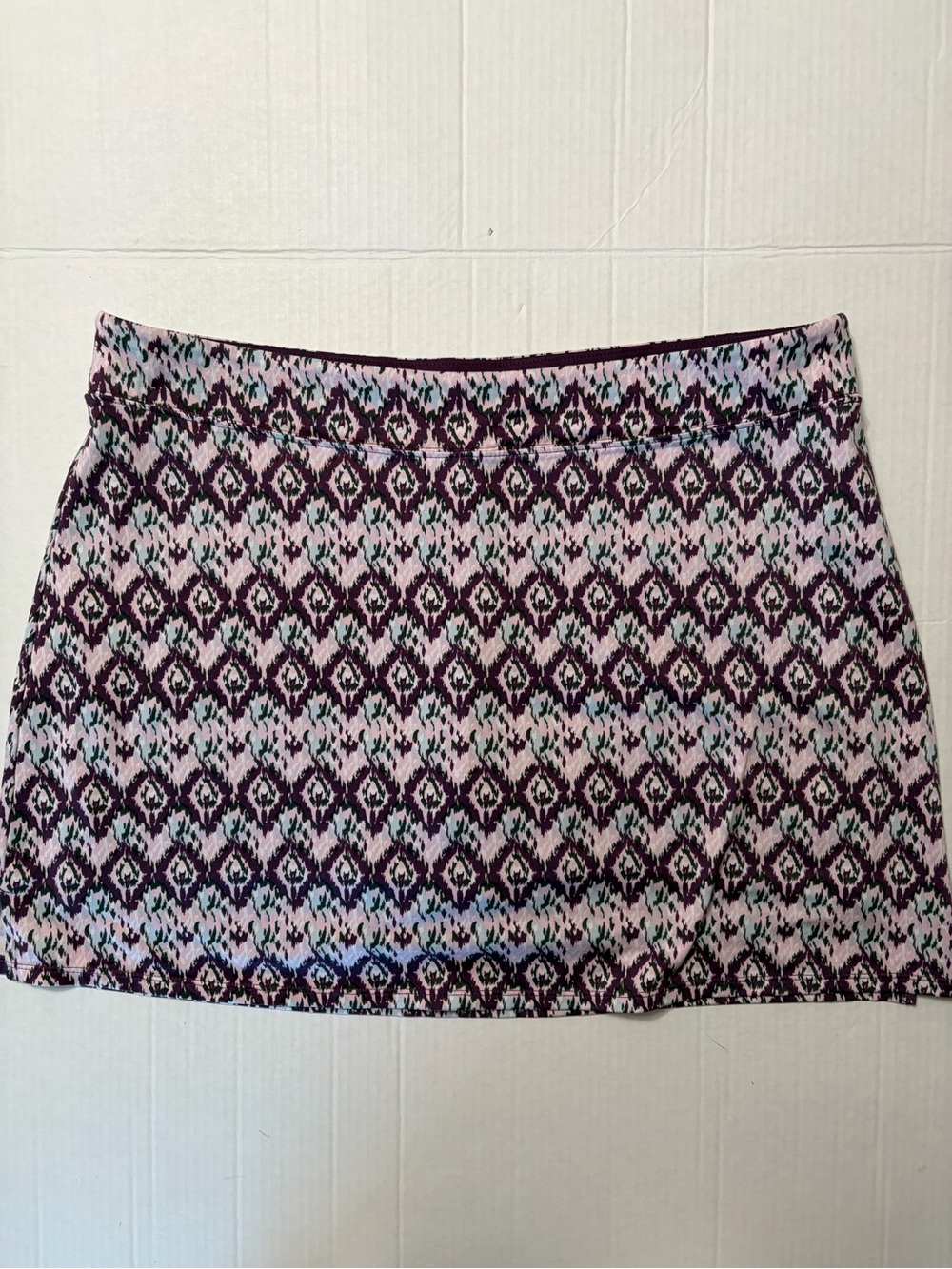Tranquility by Colorado Clothing Skort Womens XXL Purple Ikat Diamond Athletic